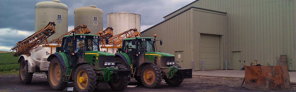 Tractors with sprayers