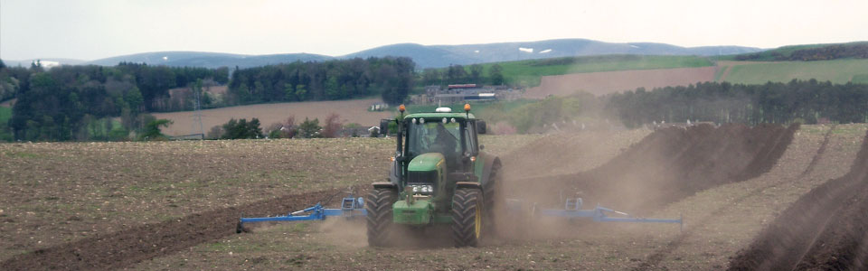 Tractor in Field
